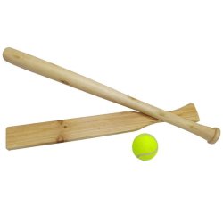 480007-brännbollsset-med-två-slagträ-och-en-boll