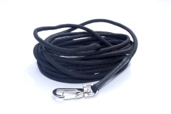 Koppel (3 meter) med självstängande hake, Svart