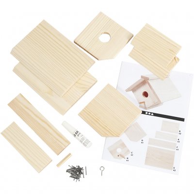 Zoom bild av 413010-Fågelhus-13x14,5x16cm-instruktion