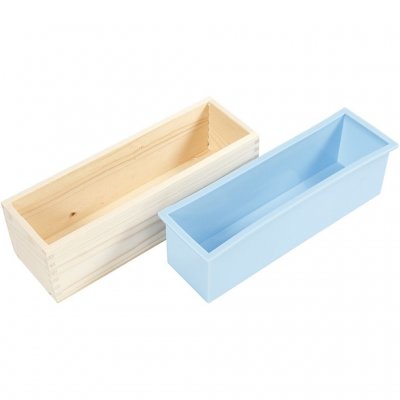 Zoom bild av 670131-Silikonform i träbox ljusblå