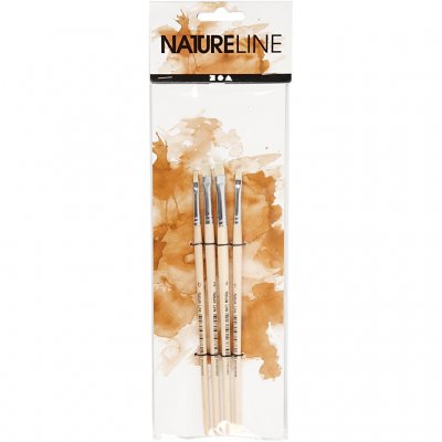 Zoom bild av 681501-NatureLine Penslar 4 Stk Korta Skaft