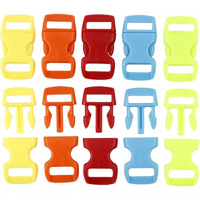 Zoom bild av 630327-Klicklås L: 29mm B: 15mm 3x11mm Gula