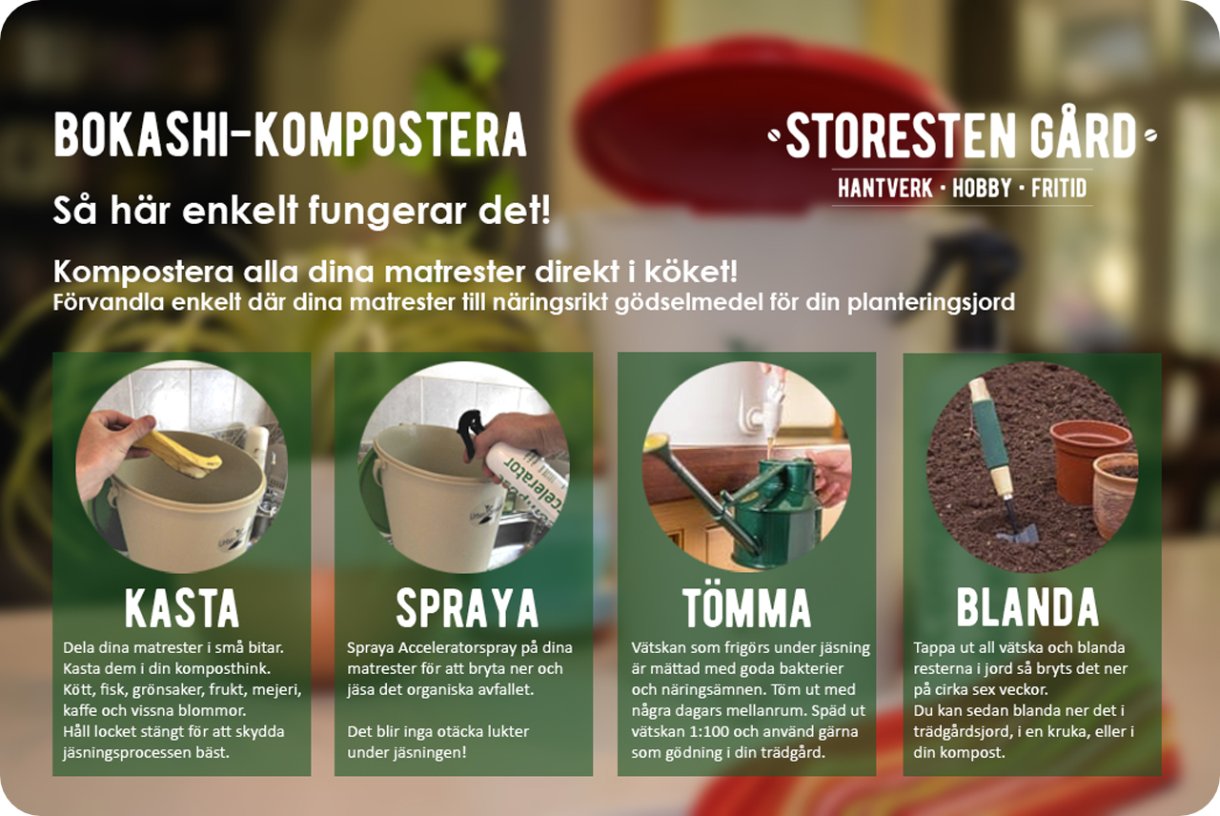 Bokashikompostering - Så enkelt är det! Steg för Steg introduktion 